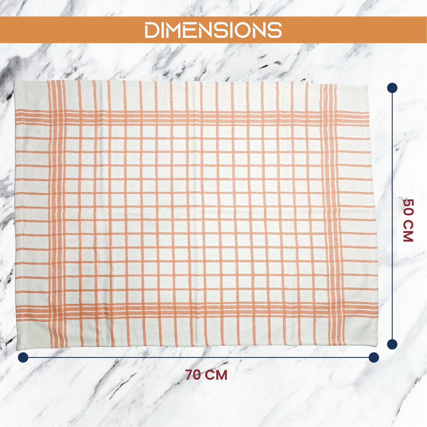 Fuller Earth Kitchen Tea Towels Set of 5-100% Cotton