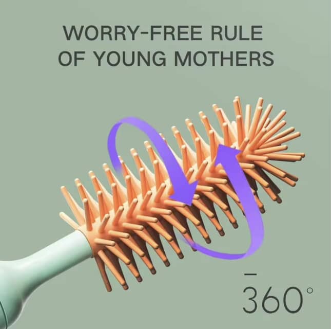 Baby Bottle Brush 360 Degree Rotating