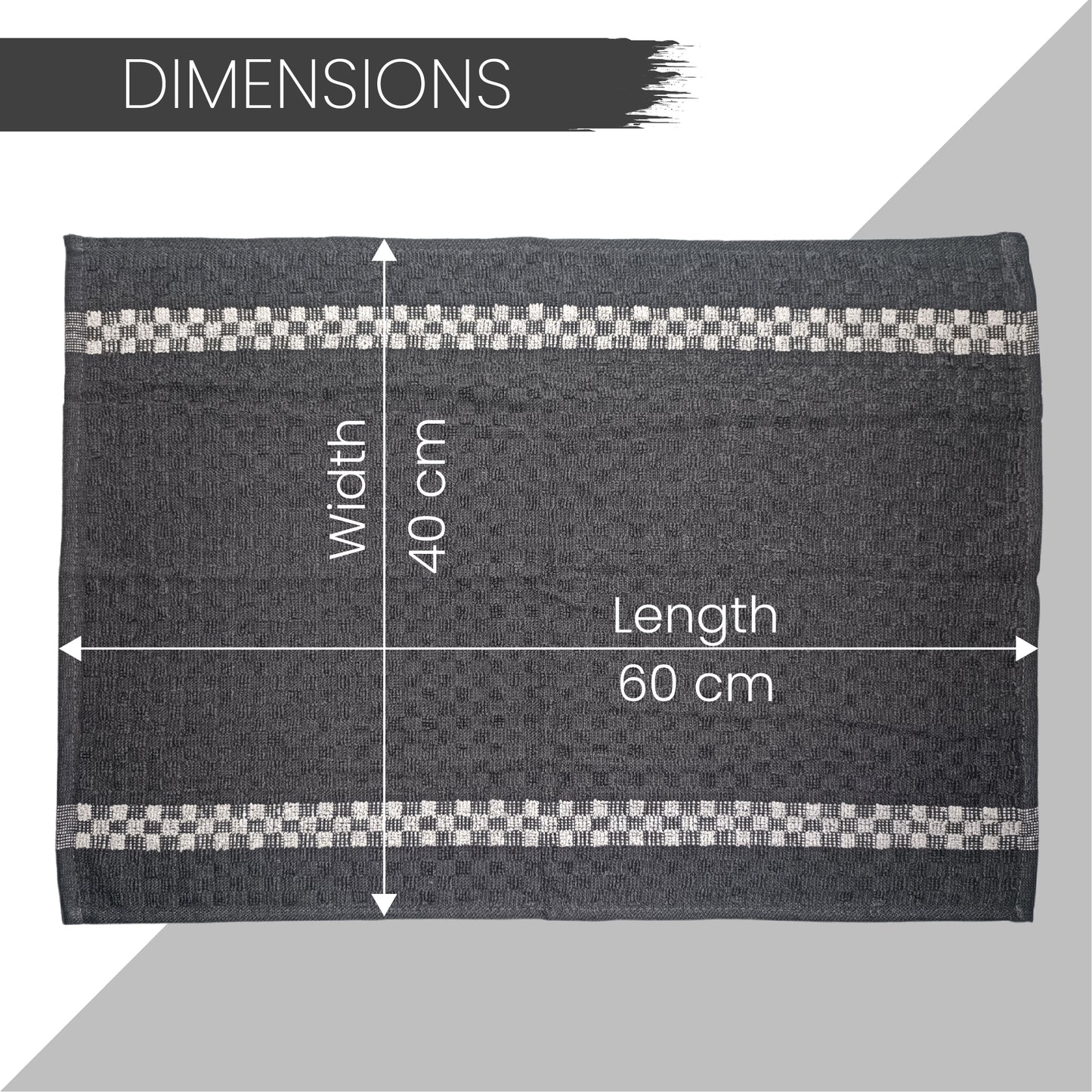 Fuller Earth -Kitchen Tea Towels 100% Cotton -Terry tea towel Quick-Drying, Super Absorbent Lint-Free -Kitchen Towels, Hand Towels Dish Cloths (60x40cm, Set of 5)