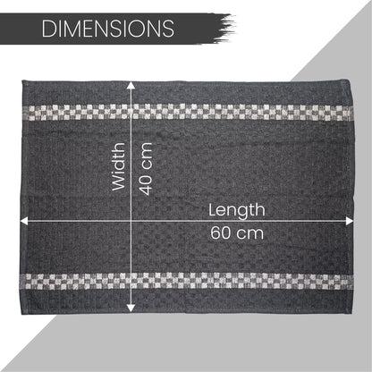Fuller Earth -Kitchen Tea Towels 100% Cotton -Terry tea towel Quick-Drying, Super Absorbent Lint-Free -Kitchen Towels, Hand Towels Dish Cloths (60x40cm, Set of 5)