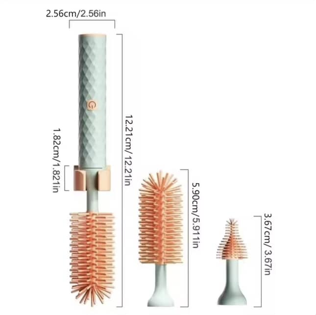 Baby Bottle Brush 360 Degree Rotating